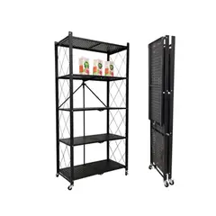 GENERICO - Estante Plegable 5 Niveles Color negro