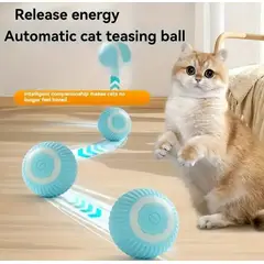 GENERICO - Pelota Inteligente para Gatos con Sensor de Movimiento y Carga USB - Juguete Automático Anti-Estrés
