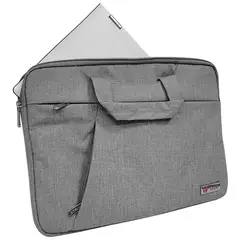 TEROS - MALETIN GRIS PARA LAPTOPS DE HASTA 156 POLIÉSTER COLOR GRIS