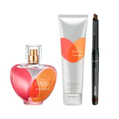 AVON - Lov U Connected Perfume de Mujer con Locion y Del Ceja