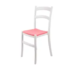 TU MESITA - Silla Práctica de Comedor Aylin color BlancoRojo