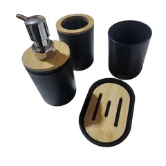 GENERICO - Juego de Accesorios Para Baño diseño moderno x4 pzs