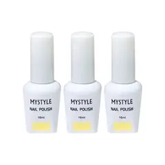GENERICO - Mystyle Esmalte En Gel Blanco 16ml 3 Unid
