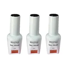 GENERICO - Mystyle Esmalte En Gel Negro 16ml 3 Unid