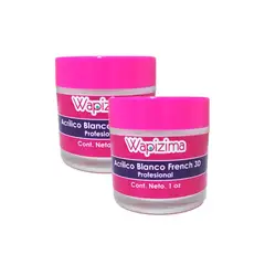 GENERICO - Wapizima Polvo Acrilico Blanco French 1Oz 2 Unid