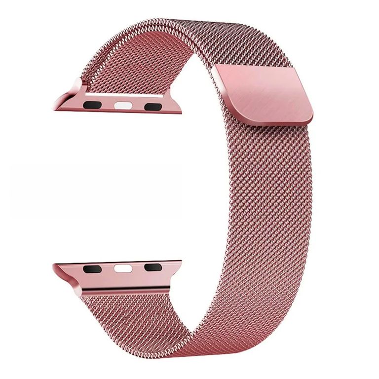 Correa Milanese Imantada Para Apple Watch 42mm Rosa