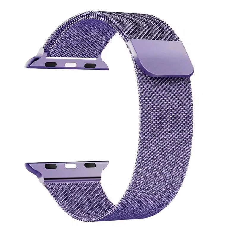 Correa Milanese Imantada Para Apple Watch 44mm Lila