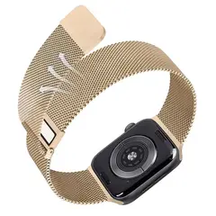GENERICO - Correa Milanese Imantada Para Apple Watch 45mm Champagne