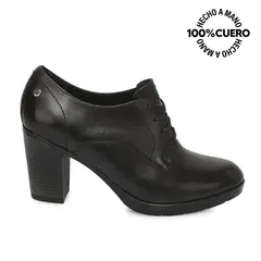VIALE - Tobillera Derby Casual ALE-2534 Negro Cuero