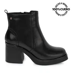 VIALE - Botín Casual FER-2542 Negro Cuero