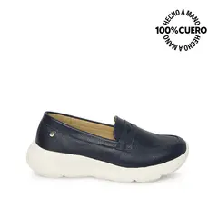 VIALE - Zapato Mocasín Casual REC-2513 PatriotAzul Cuero
