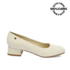 VIALE - Zapato Reina Vestir ROSY-2502 Vainilla Cuero