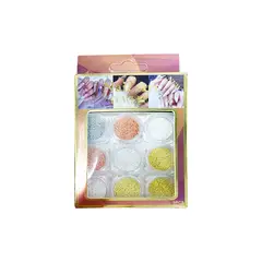 GENERICO - Nail Art Powder Balines 9 Pz