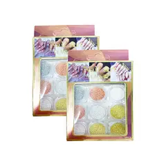 GENERICO - Nail Art Powder Balines 9 Pz 2 Unid
