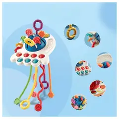 GENERICO - Juguete Pulpo Molar Sensorial Montessori para Bebé
