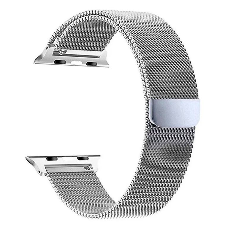 Correa Milanese Imantada Para Apple Watch 41mm Plata