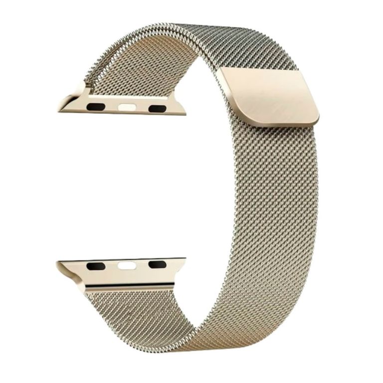 Correa Milanese Imantada Para Apple Watch 42mm Beige