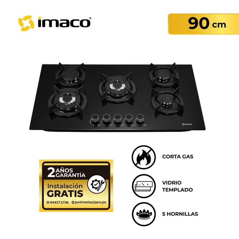Cocina empotrable Gas X5 Quemadores IENC90