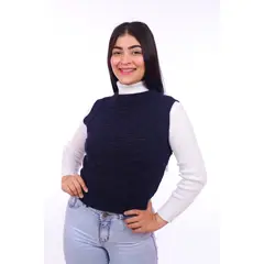 GENERICO - Chaleco Mujer Maria - Nathalie Love It - Negro