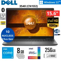DELL - Laptop Latitude 3540 (CN1D2) Intel Core i5-1335U 8GB RAM 256GB SSD 15.6" FHD WIND11 PR - Silver