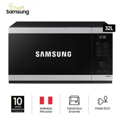 SAMSUNG - Horno Microondas 32 litros Negro MS32DG4504ATPE