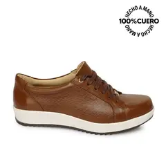 VIALE - Zapato Derby Casual WIL-2522 Marron Cuero