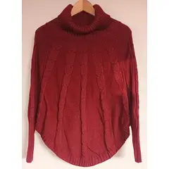 GENERICO - Chompa Tipo Poncho Mujer