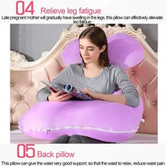 GENERICO - Almohada Multi Postural para Embarazo y Lactancia lila