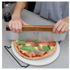 WAYU - SET PARA PIZZA PLATO DE PIEDRA Y CORTADOR