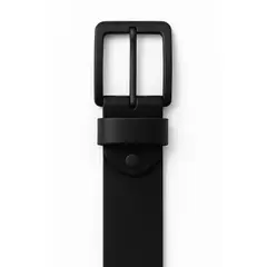 GENERICO - CORREA DE CUERO HEBILLA NEGRA