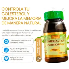 GENERICO - OMEGA 3, 6, 9 BLAMAC SACHA INCHI 100 CAPSULAS SOFTGEL DE 500 mg