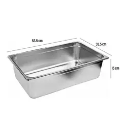 GENERICO - Bandeja de acero inoxidable