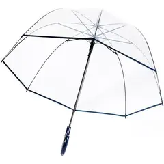 GENERICO - Paraguas de Lluvia Azul con Cúpula Transparente