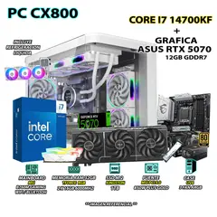 Computadora PC Gamer Core i7 14700KF RAM 32GB SSD 1TB GRAFICA RTX 5070 12GB