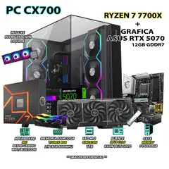 AMD - Computadora PC Gamer RYZEN 7 7700X RAM 32GB DDR5 SSD 1TB GRAFICA RTX 5070 12GB
