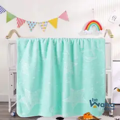 CASATEX - Manta para Bebe Suave Polar Alto Relieve Turquoise