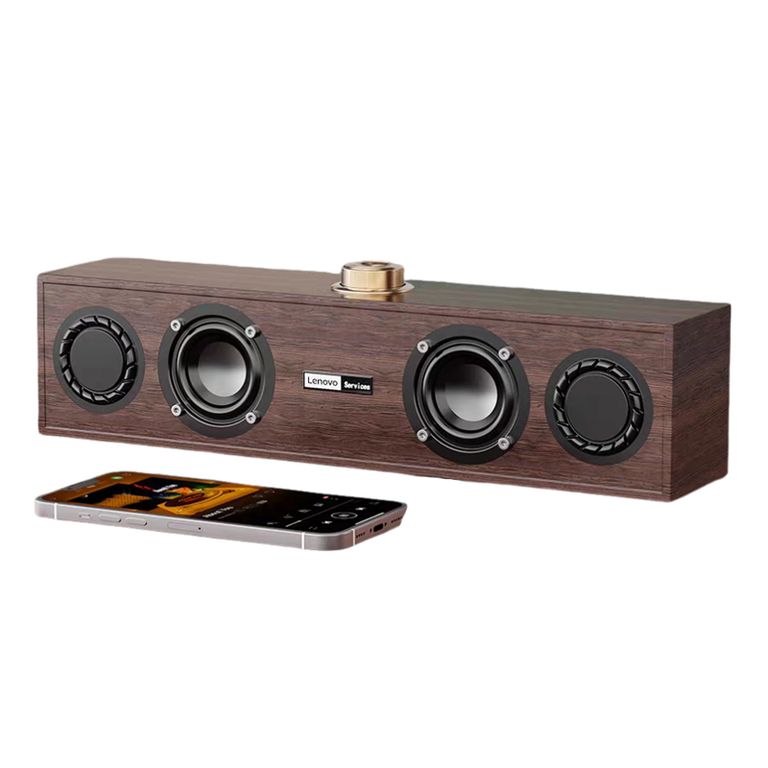 Parlante Grano de maderaLenovo C02 Bluetooth 5.2 Acuatico-Negro