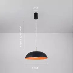 GENERICO - Lámpara Colgante Landon Negro