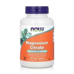 NOW - Citrato de Magnesio 400mg (120 cápsulas) - Foods