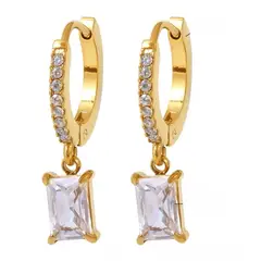 GENERICO - Aretes Piedra cristal Mujer Elegancia
