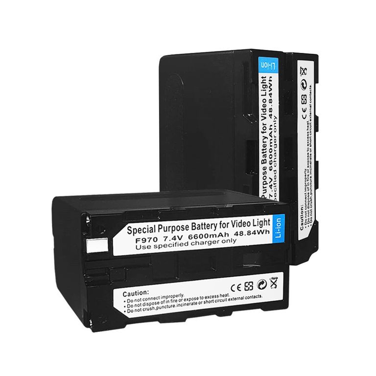 Batería recargable F960 / F970 6600 mAh - Lámpara LED, Luz o monitor