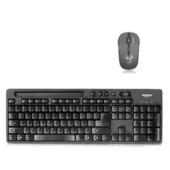MICRONICS - Kit Teclado USB con portacelular y Mouse Inalámbrico PHOENIX