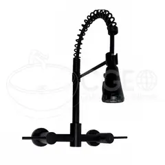 GENERICO - MEZCLADORA DE COCINA TIPO RESORTE NEGRO MATE TL-ZQC371-F-BK