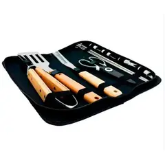 GENERICO - Set Utensilios Parrillero x15 Pzas cEstuche