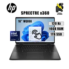 HP - Laptop Spectre X360 de 16 pantalla táctil /Intel Core Ultra 7- 155H /16GB /1TB SSD /LED WQXGA