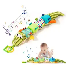GENERICO - Cocodrilo Musical de Peluche Multifuncional para Bebés