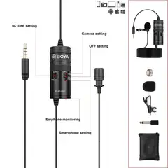 BOYA - - BY-M1 Pro - Micrófono Omnidireccional para SmartPhone y laptop