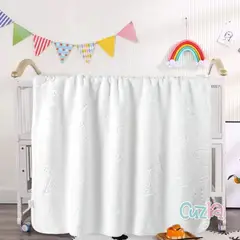 CASATEX - Manta para Bebe Suave Polar Alto Relieve Crema