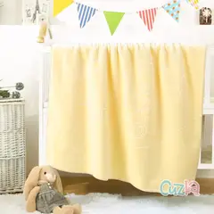 CASATEX - Manta para Bebe Suave Polar Alto Relieve Amarillo