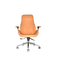 OFIDEAS - Silla De Oficina Presidente Cuero Beige Mark Premium